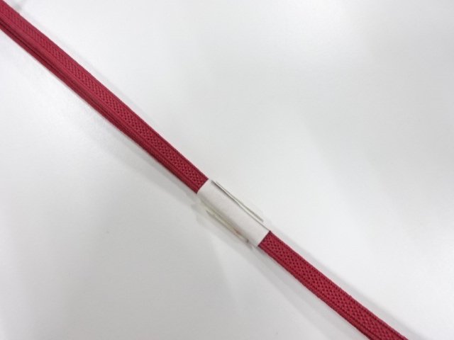  未使用品　正絹　帯留め用　手組二分紐